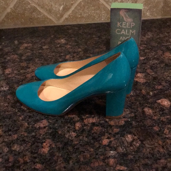 Kate Spade teal blue heels EUC - Picture 2 of 6